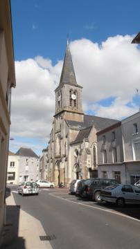 L'église de Montrevault.
