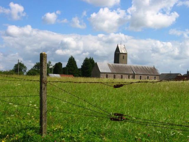 Ouville, the church