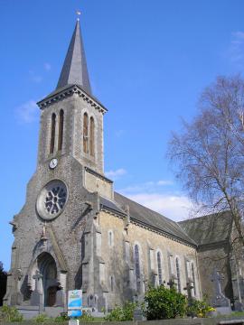 Saint-Pois (Normandie, France). L'église.