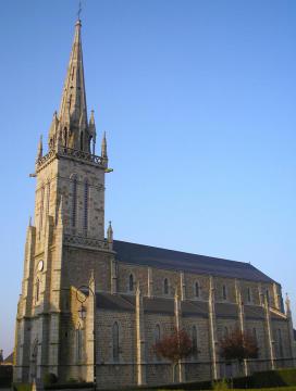 Buais (Normandie, France). L'église Sainte-Anne.