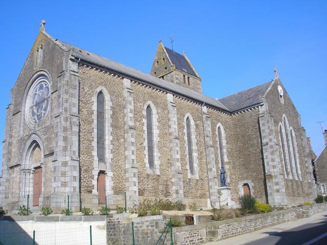 Saint-Laurent-de-Cuves (Normandie, France). L'église.