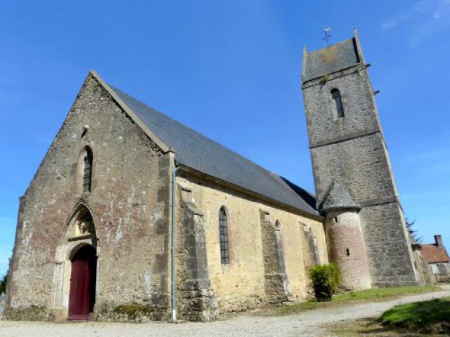 Montaigu la Brisette - L'église du XIIIème