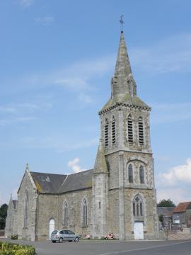 Église paroissiale Saint-Berthevin à Précey (50).