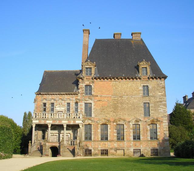 Ducey (Normandie, France). Le château des Montgommery.