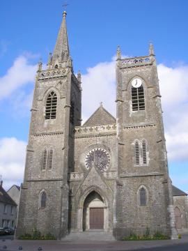La Haye-du-Puits (Normandie, France). L'église.