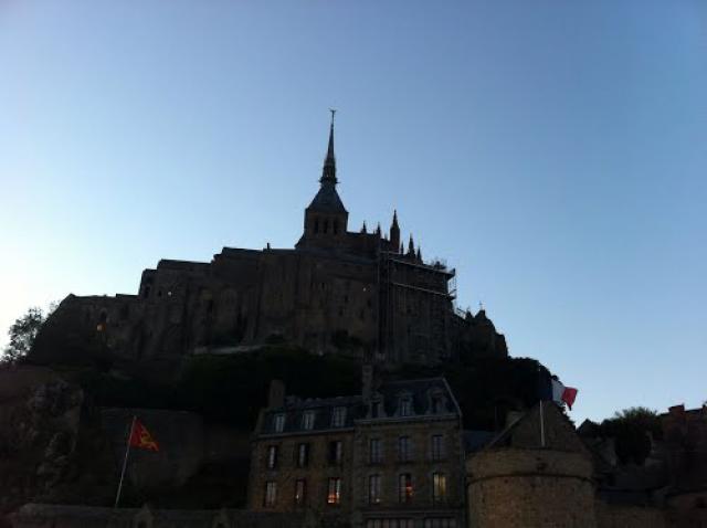 Sonnenuntergang am Le Mont-Saint-Michel