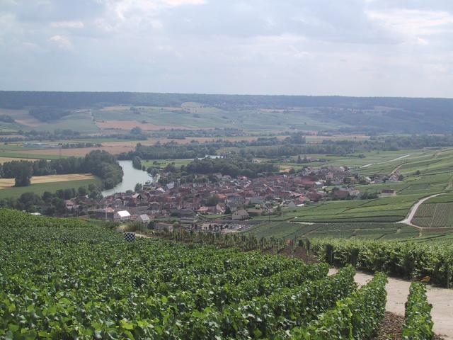 View of Cumières, Marne, France.