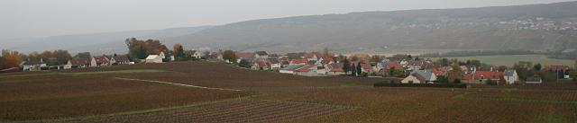 Vue de Villesaint, hameau de Boursault (Marne)