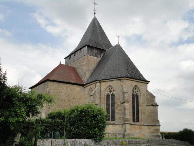Photographie de l'église d'Étrepy, Marne, France.