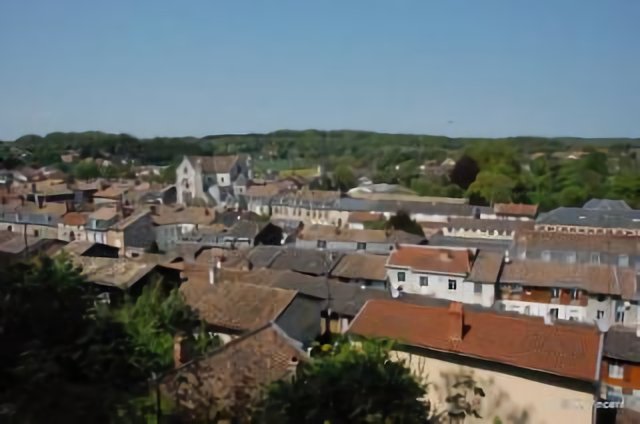 Sainte-Ménéhould, depuis les hauteurs, Marne