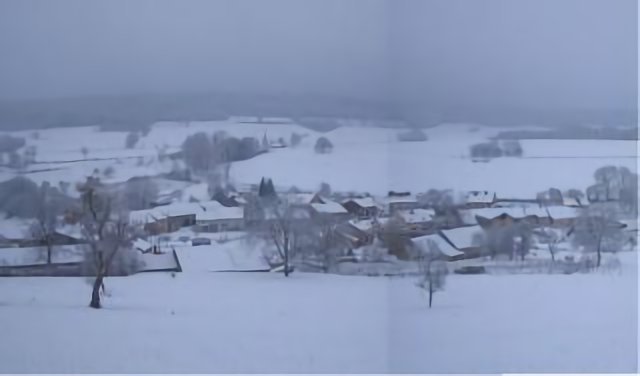 un village en hiver