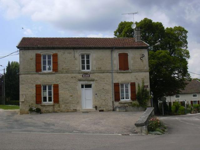 La mairie de Lamothe-en-Blaisy (Haute-Marne, Champagne-Ardennes, France).