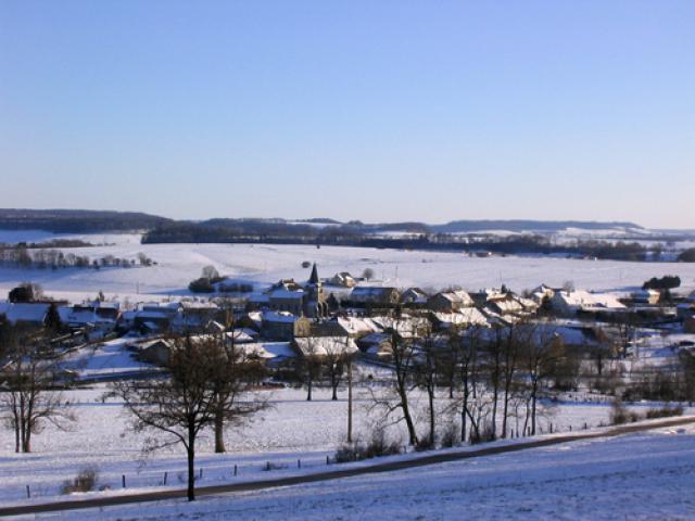 Bourg-Ste-Marie - février 2005 - paysage enneigé