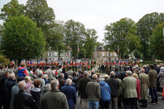 lors de la fête des drapeaux pour le centenaire.