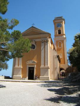 L'église de Eze-Village dans les Alpes-Maritimes.
