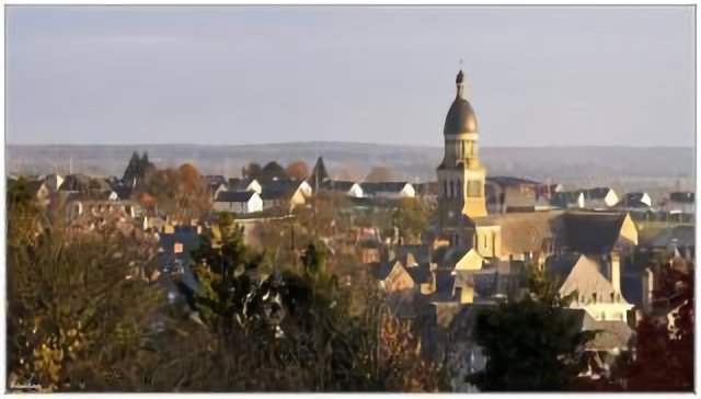 Ernée, vue depuis Pannard