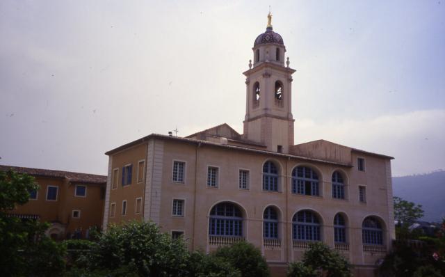 Vue de Notre Dame de Laghet (La Trinité, Alpes Maritimes, France)