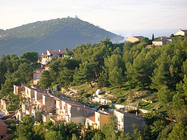 Observatoire Nice Côte d'Azur vu de (Hôpital Cantaron)