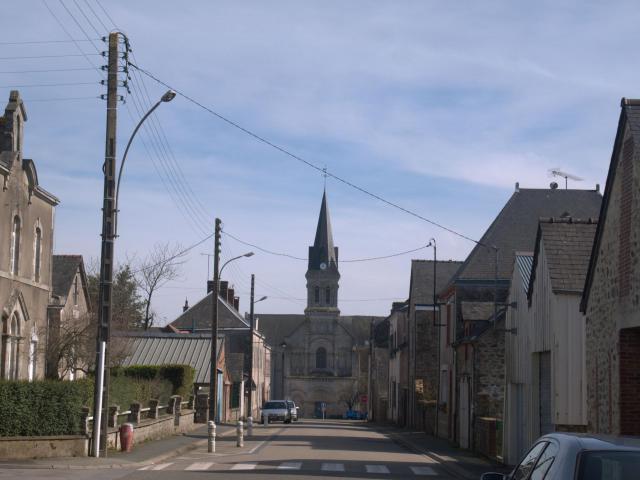 Vue du village à partir de la route du Bourgneuf
