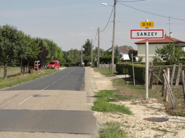 Sanzey (Meurthe-et-M.) city limit sign
