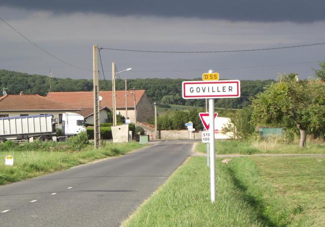 Entrée du village de Goviller