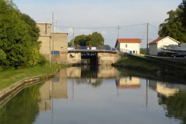 Canal de la Marne au Rhin, écluse 12, Lagarde (rs)
