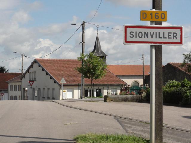Sionviller (M-et-M) city limit sign
