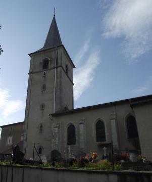 Église de Houdreville vue du coté droit