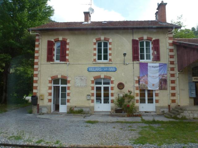 Railway station Villars sur Var, Provence, France
