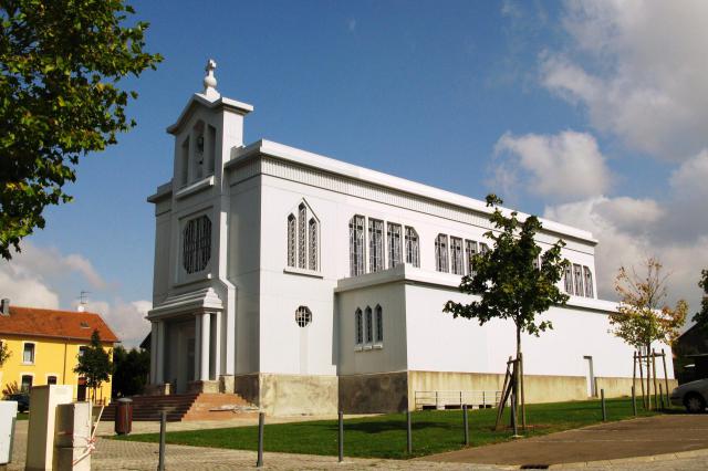 Église en fer de Crusnes en septembre 2008.