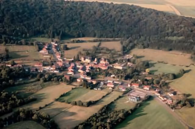 Villette, vue aérienne, France