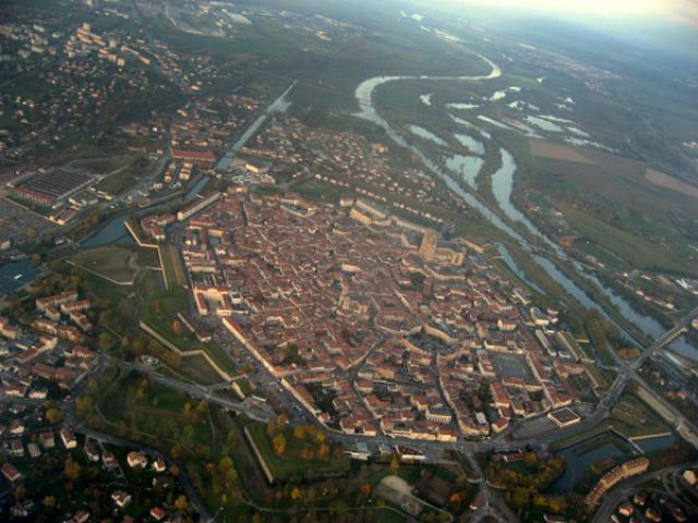 Vue aérienne de Toul, Lorraine, France.
