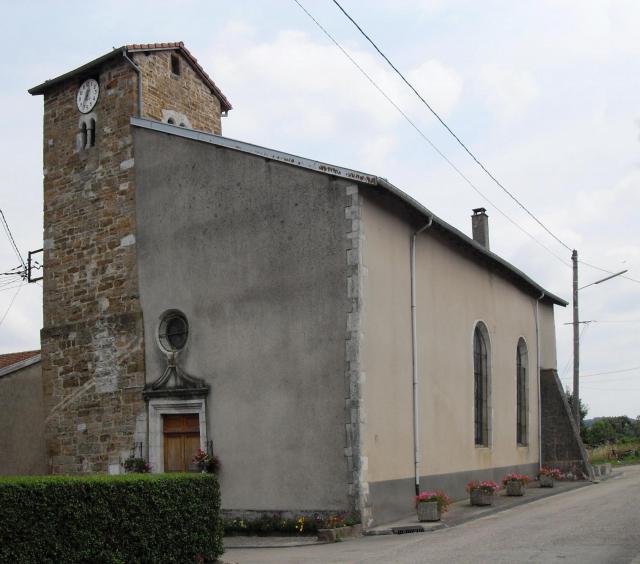 L'église Saint-Jacques à Courcelles