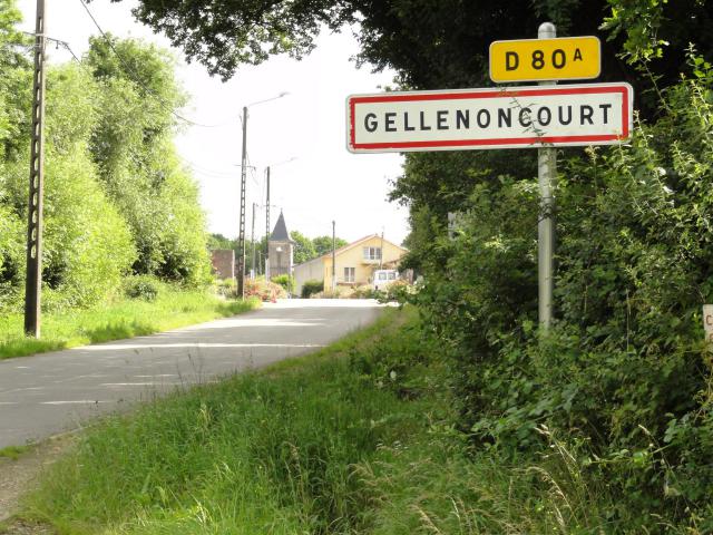 Gellenoncourt (M-et-M) city limit sign