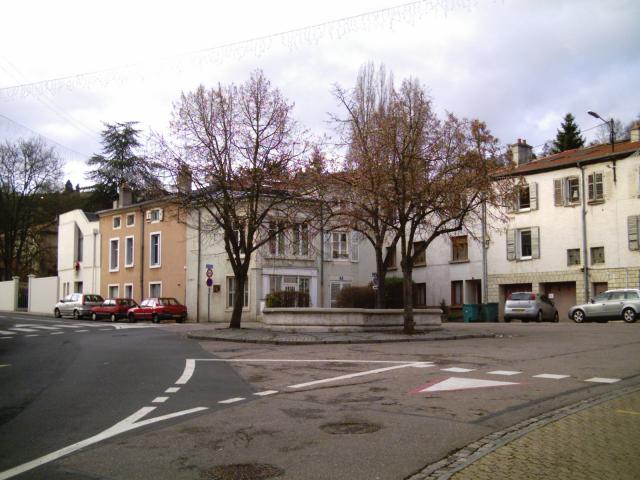 Place du jet d'eau à Laxou (54).