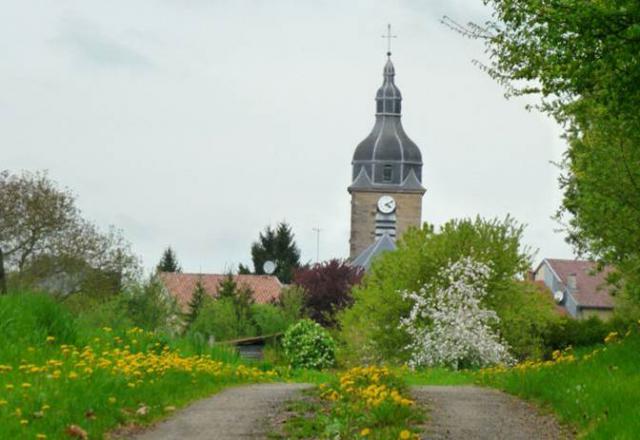 Le clocher de l'Eglise de Rarécourt