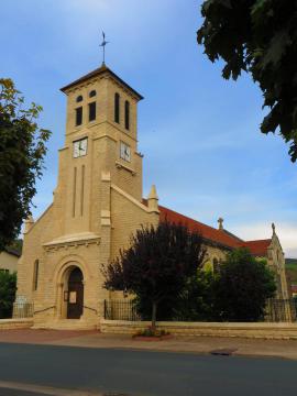 Belleville-sur-Meuse l'église Saint-Sébastien