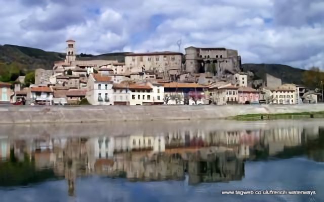 La Voulte, River Rhone - from mid-stream