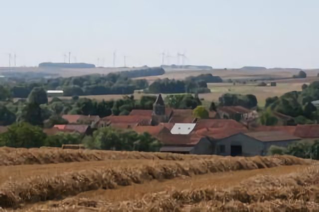 Vue de Fleury vers le sud
