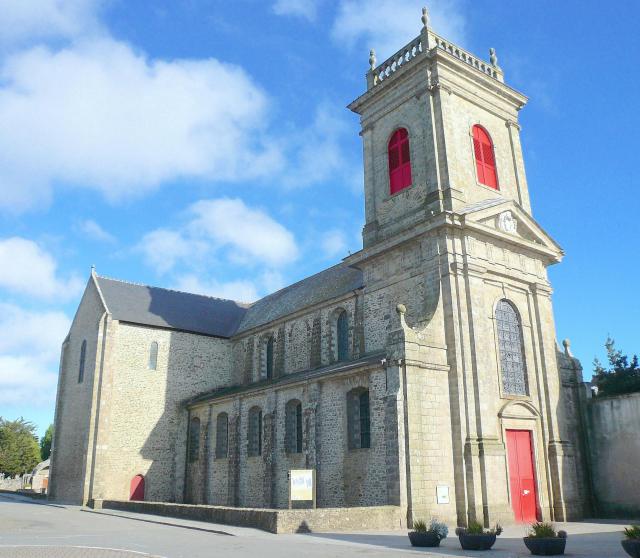 Abbaye de Saint-Gildas de Rhuys sur la Presqu'île de Rhuys dans le Morbihan.