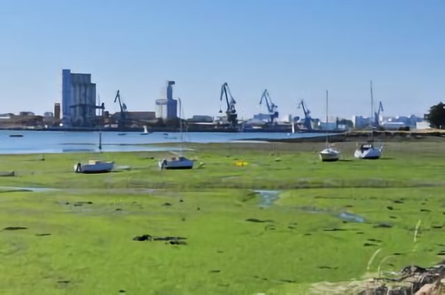 Green beach - Locmiquélic bay