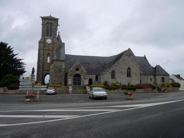 église paroissiale de Saint-Beheau, commune de Priziac, département du Morbihan, France