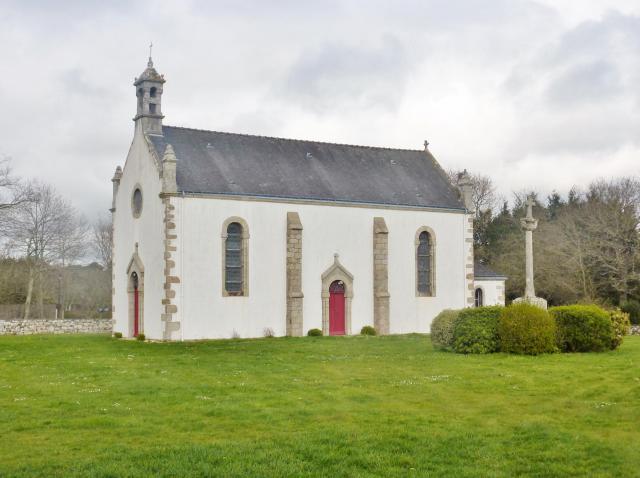 Guidel (Morbihan) : la chapelle de la Madeleine (cette chapelle date de 1883, mais a été construite en remplacement d'une chapelle plus…