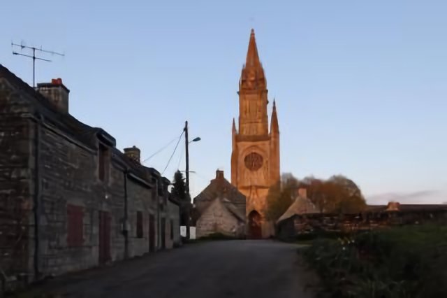 Coucher de soleil sur ND de Quelven