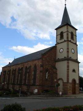 L'Église Sainte-Croix de Porcelette.