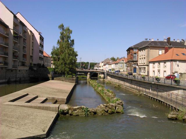 Déversoir de la Sarre à Sarrebourg.