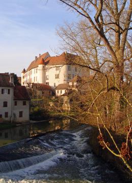 Le château de Fénétrange (Moselle) sur les bords de la Sarre. Photo prise le 30 janvier 2014.