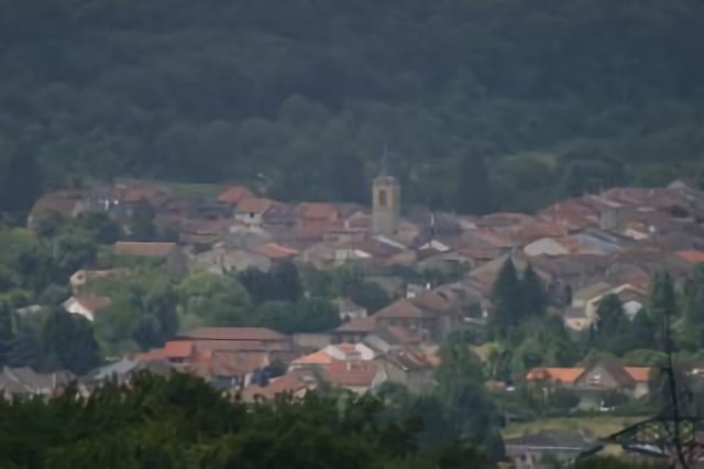 Pierrevillers le village vu du crassier à Amneville