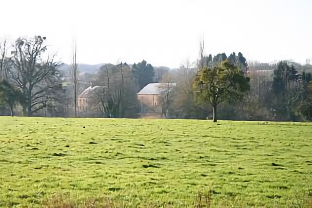 Vue de la pâture du château