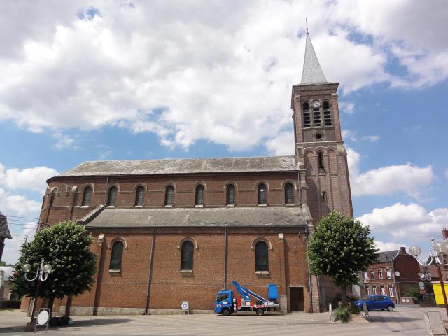 Haussy (Nord, Fr) l'église